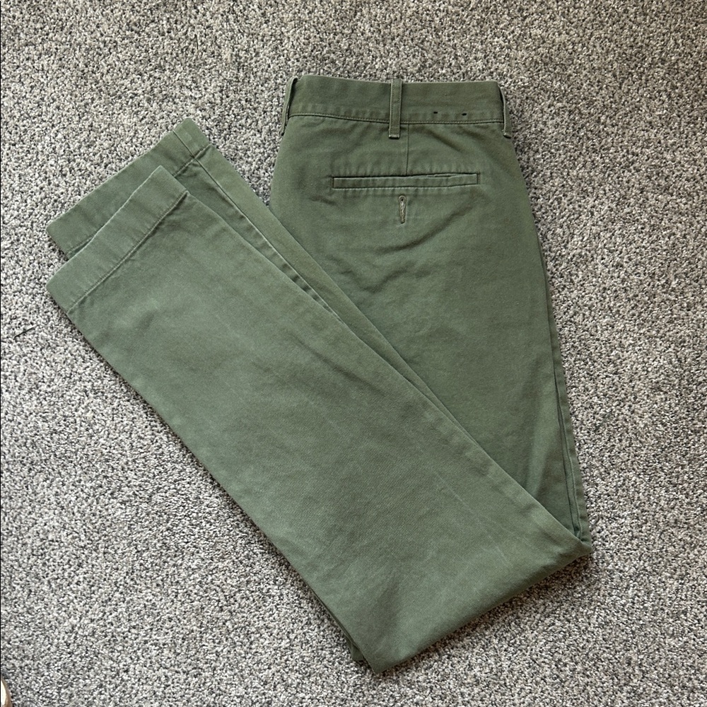 JCrew Green Khakis